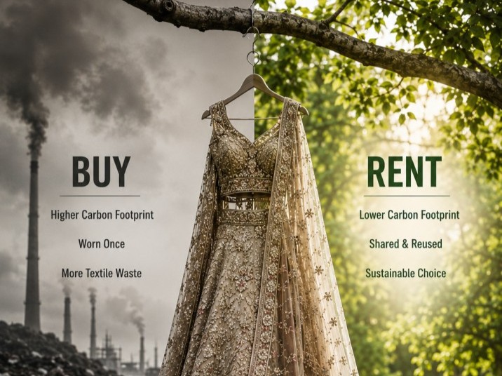 The Carbon Footprint of a Wedding Lehenga: Buy vs Rent